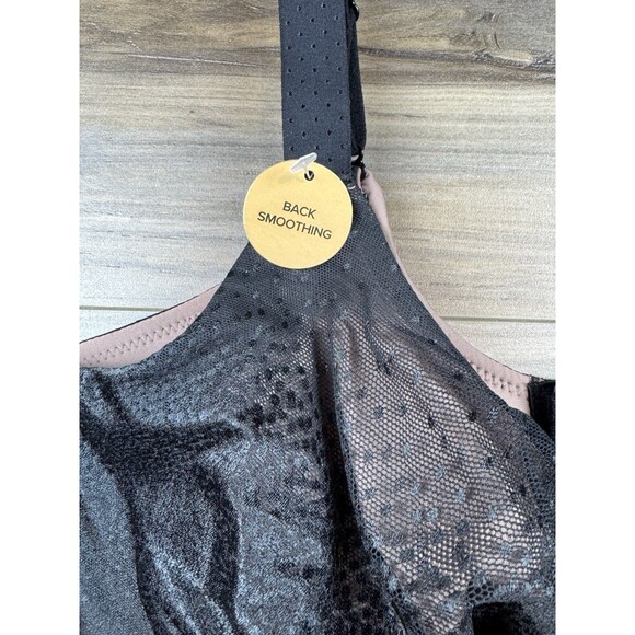 NEW WACOAL 855303 BACK APPEAL SMOOTHING UNDERWIRE BRA BLACK 44C - Picture 5 of 8
